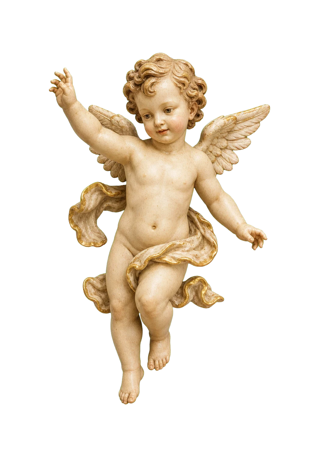 Antiker Putto als dekoratives Motiv für Nachlass und Antiquitäten